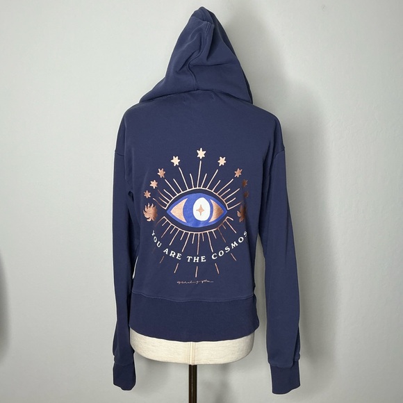 Spiritual Gangster You are  the Cosmos Hoodie Jacket Navy Size Small - Picture 10 of 11